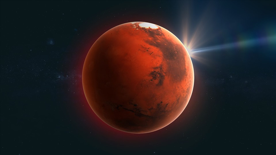 Sao Hỏa có bán kính 3.390 km