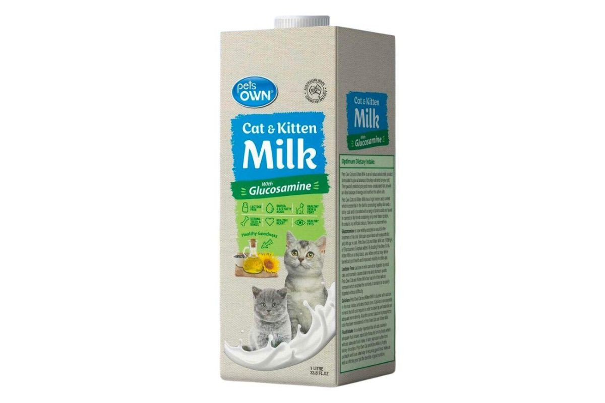 Với thành phần giàu đạm, sữa Pets own giúp kích thích khả năng hấp thụ của mèo