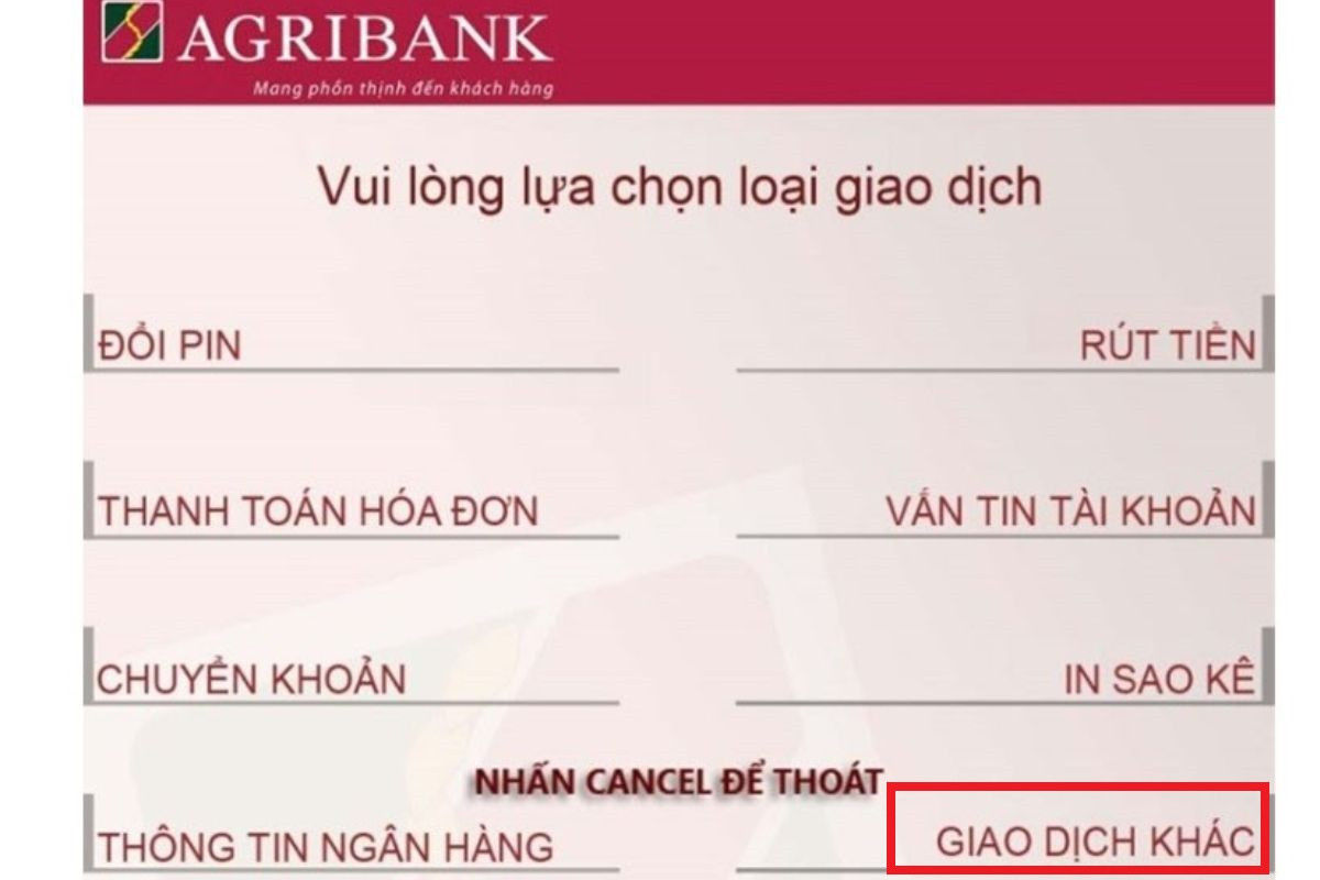Cách đăng ký Agribank E-Mobile Banking khi đã có thẻ tại máy CDM 