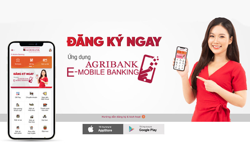 Phí đăng ký dịch vụ Agribank E-Mobile Banking là 0 đồng
