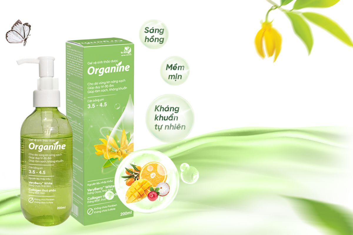 Dung dịch vệ sinh phụ nữ Organine 3in1