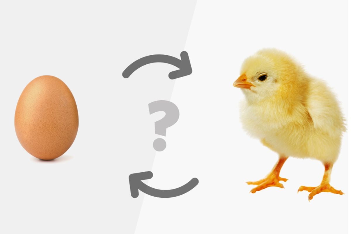 Con gà có trước hay quả trứng có trước phụ thuộc vào cách suy luận và nhìn nhận của mỗi người