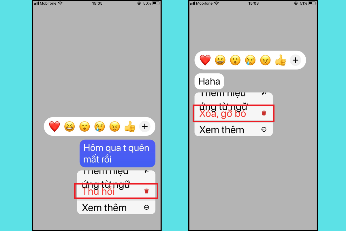 Hướng dẫn cách xoá tin nhắn trên Messenger bằng điện thoại