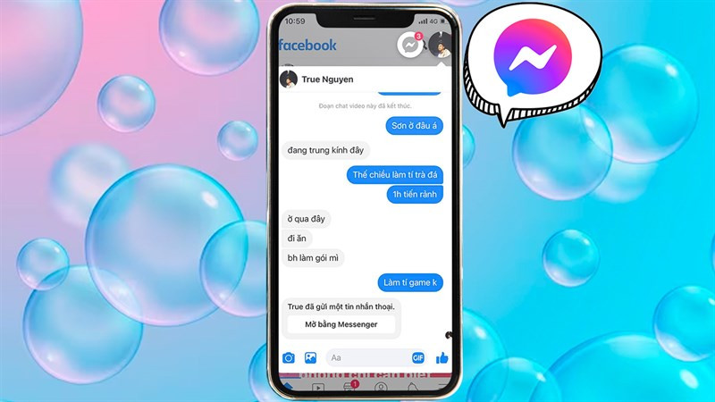 Bật bong bóng chat Messenger trên iPhone cho phép bạn gửi và nhận tin nhắn nhanh chóng mà không cần mở ứng dụng