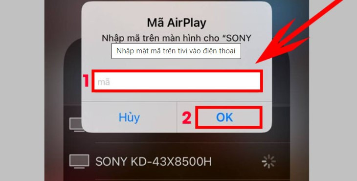 Hoàn thành cách phản chiếu màn hình iPhone lên tivi Sony thông qua AirScreen