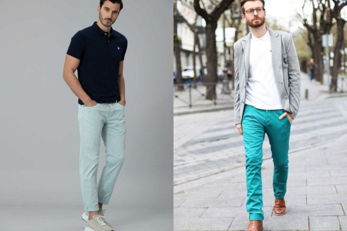 Phong cách hài hòa và tinh tế khi kết hợp quần xanh ngọc và áo thun
