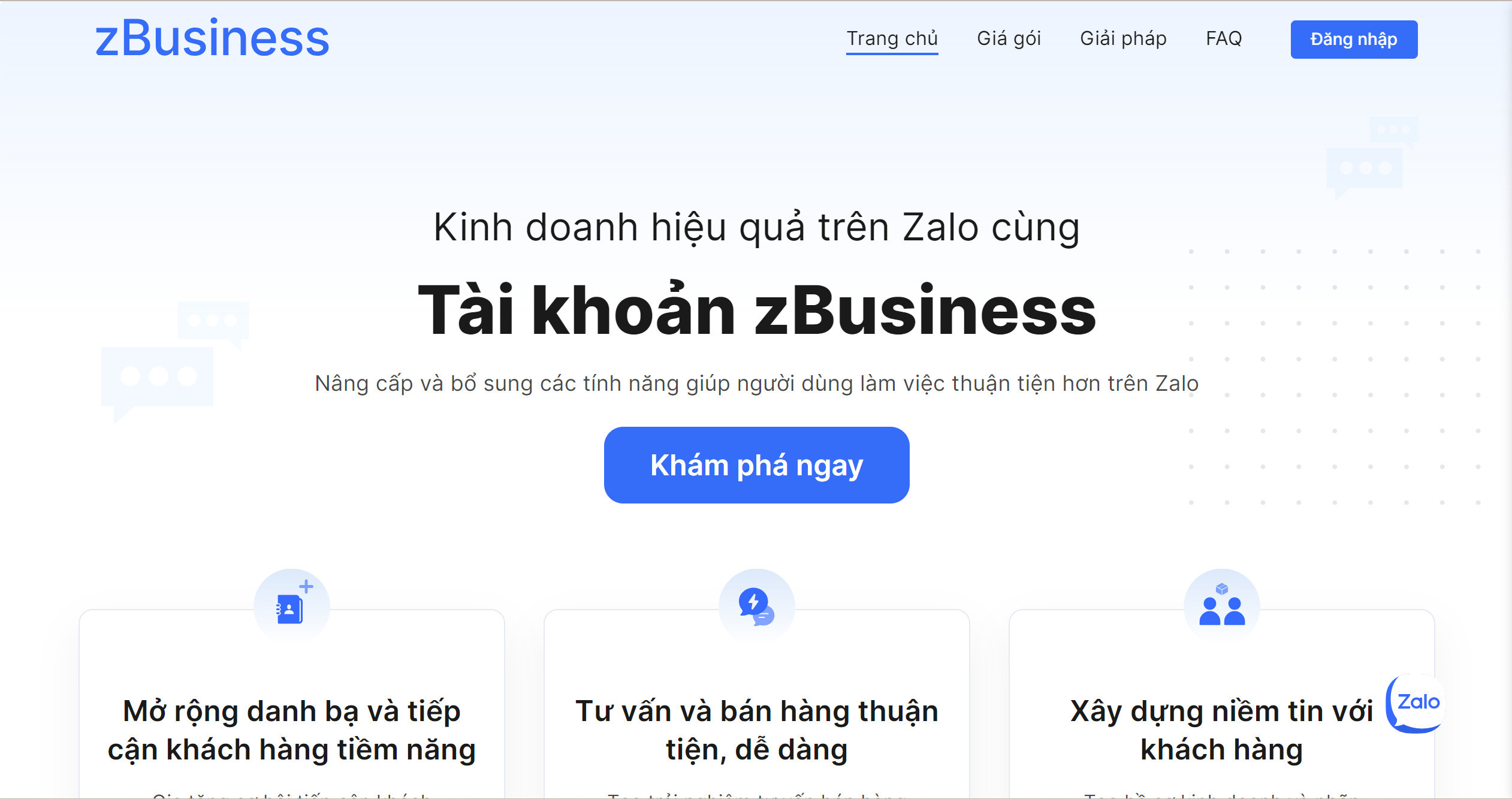 Đăng ký tài khoản Zalo business nhanh chóng