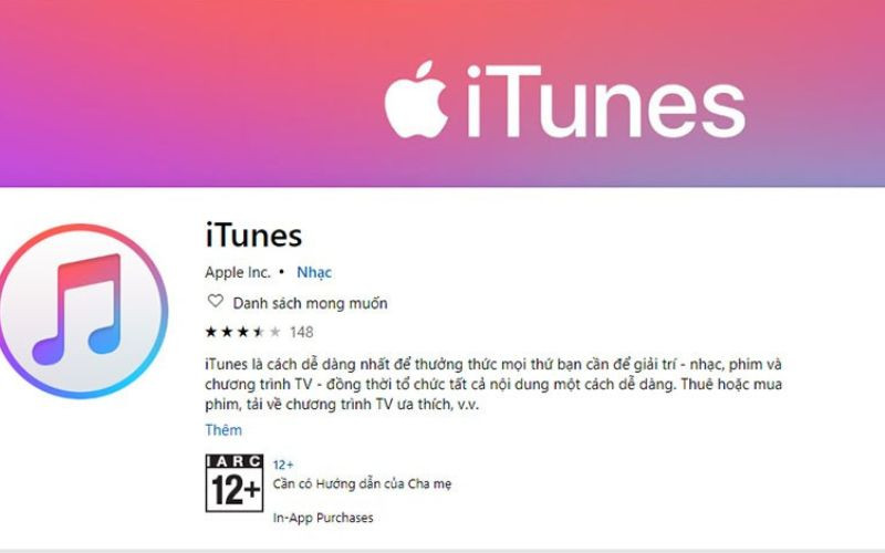  Trên đây là giao diện chính của ứng dụng iTunes