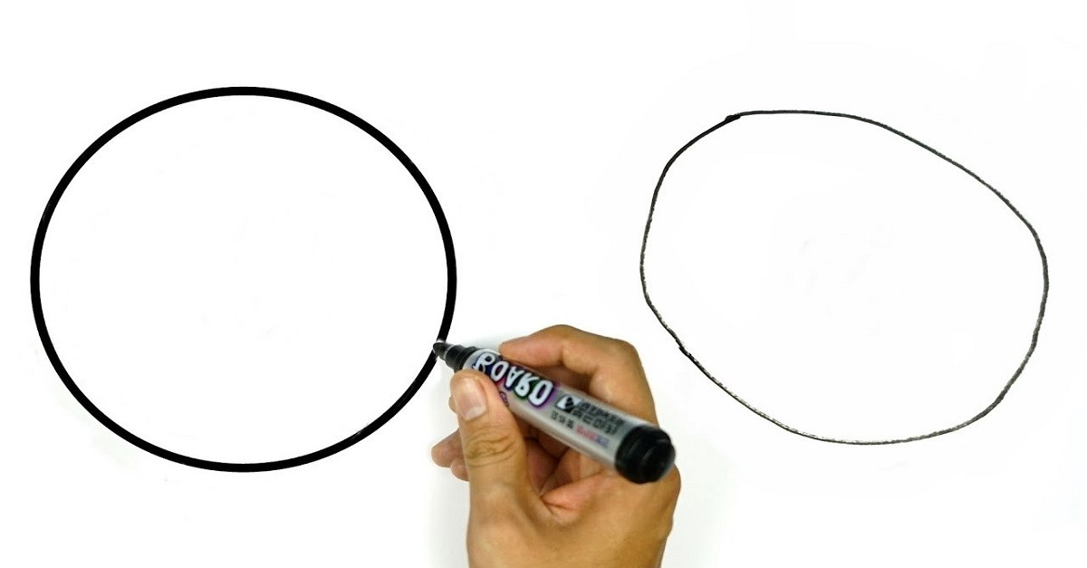 Hình tròn bao gồm cả ranh giới và phần bên trong, trong khi đường tròn chỉ là ranh giới của hình tròn và không có diện tích