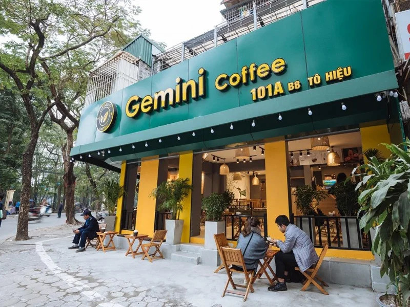 Hiện Gemini Coffee có hơn 18 cửa hàng trên cả nước 