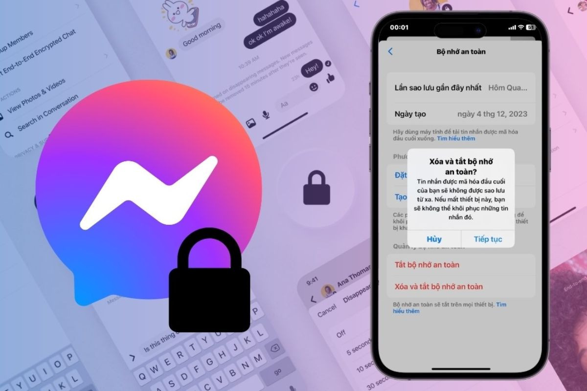 Mã hóa đầu cuối Messenger là một tính năng bảo mật đảm bảo sự riêng tư đoạn tin nhắn