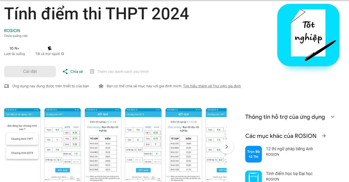 Tính điểm thi THPT là công cụ tính điểm tốt nghiệp nhanh chóng, chính xác 