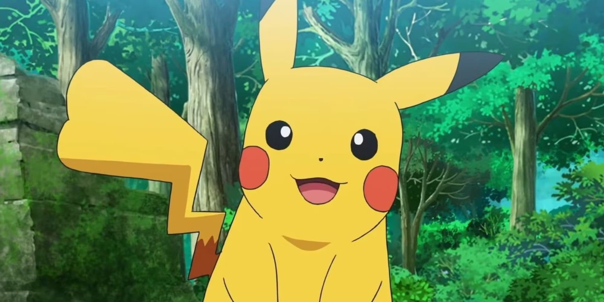Nhân vật Pikachu có nụ cười rạng rỡ và vẻ ngoài đáng yêu