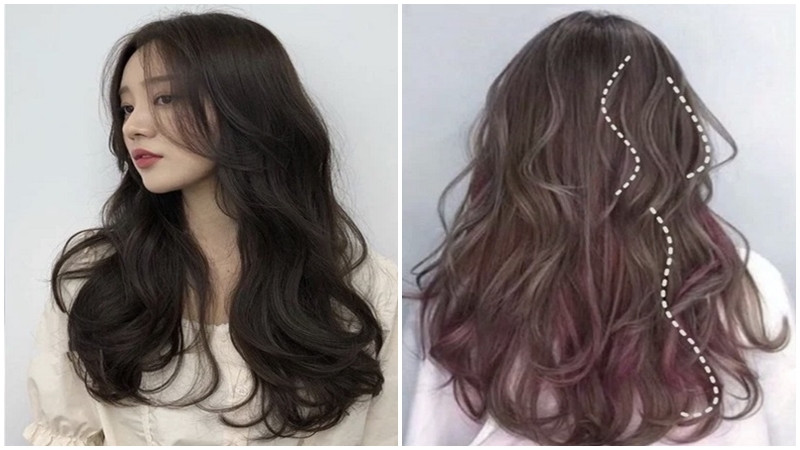 Mẫu tóc tỉa layer uốn kiểu Hàn Quốc bồng bềnh, tự nhiên