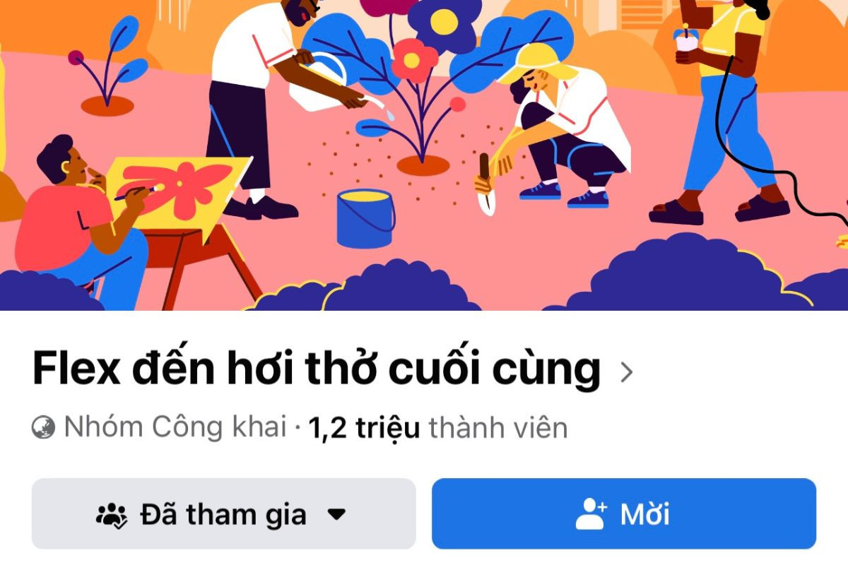 Nhóm Flex đến hơi thở cuối cùng xuất hiện trên Facebook và cực kì hot trong một thời gian dài