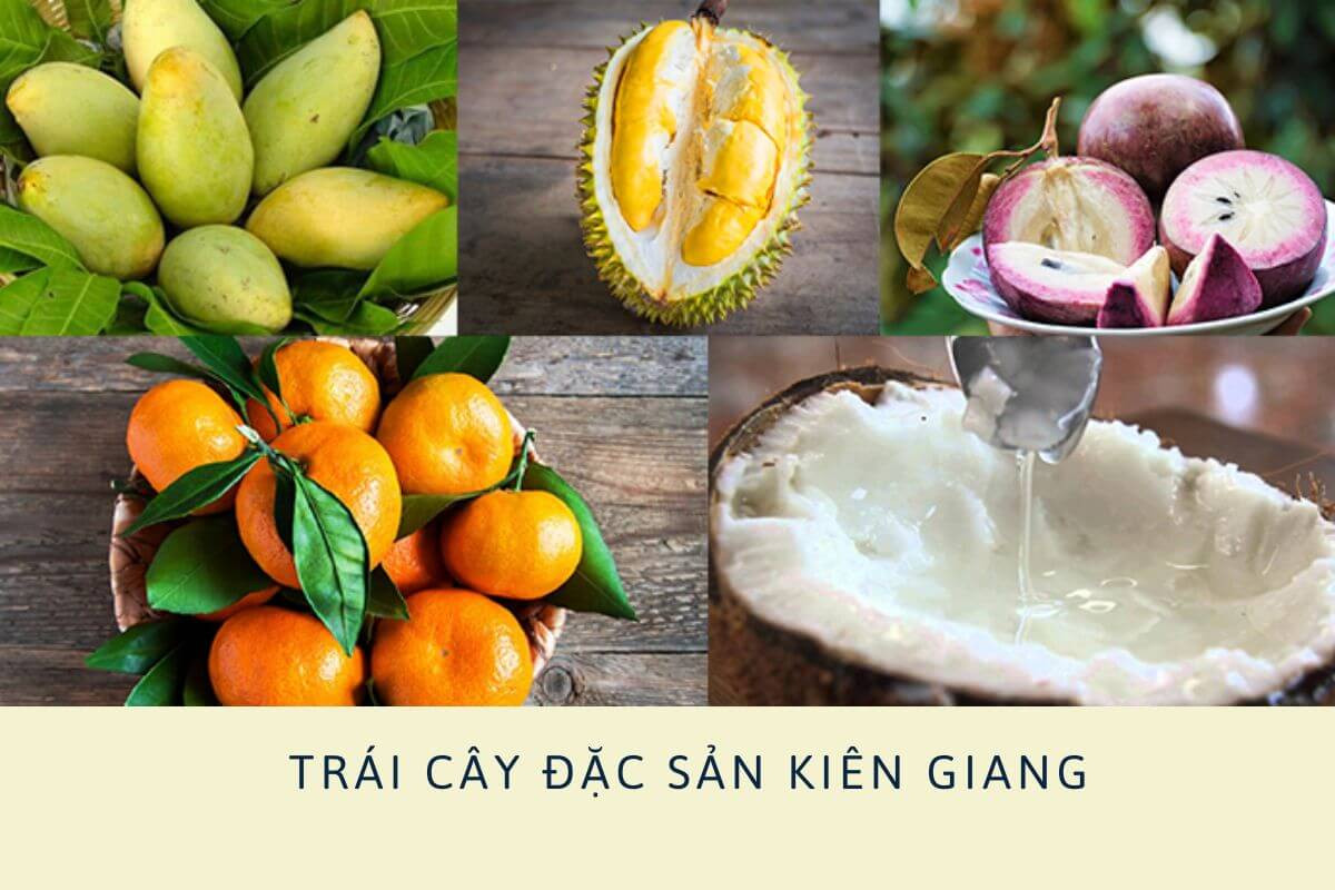 Kiên Giang có nhiều loại trái cây đặc sản như sầu riêng, quýt, xoài, vú sữa