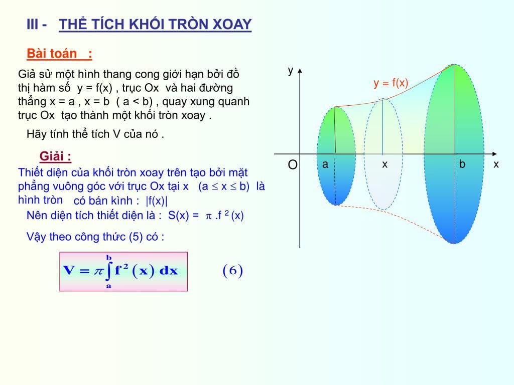 Vì sao cần nắm rõ công thức thể tích khối tròn xoay