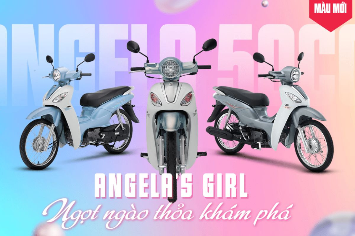 Xe SYM Angela - chiếc xe máy tay ga thời trang, năng động và tiết kiệm nhiên liệu