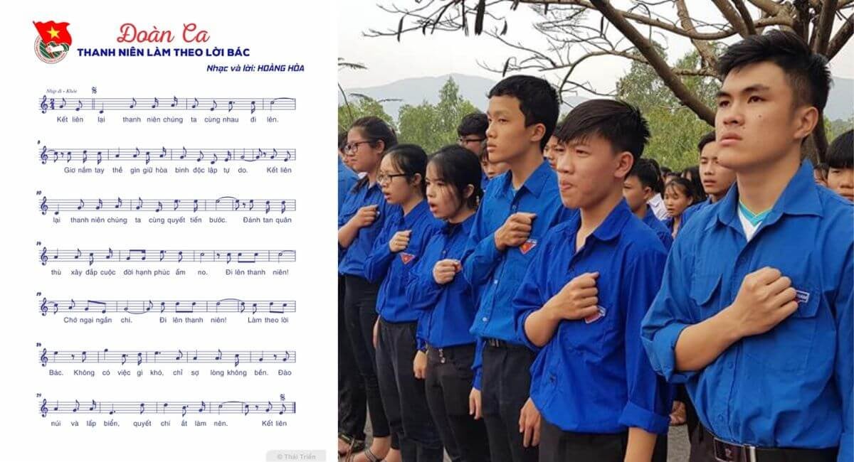 Bài ca chính thức của Đoàn Thanh niên Cộng sản Hồ Chí Minh là Thanh niên làm theo lời Bác