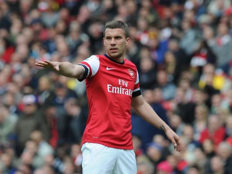 Lukas Podolski mang lại bàn thắng duy nhất cho đội tuyển Đức trong trận đối đầu với tuyển Áo