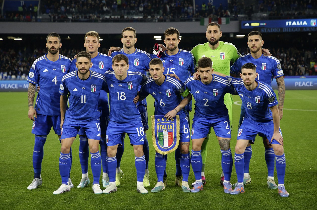 Đội hình ra sân của Italy quy tụ các tài năng bóng đá hàng đầu thế giới