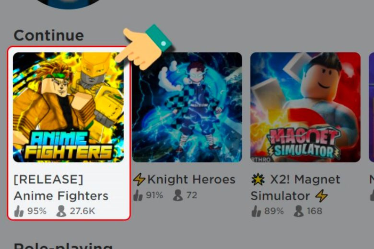 Bạn truy cập vào game Anime Fighters