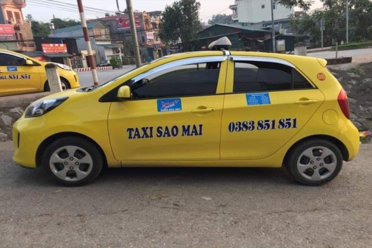 Taxi Sao Mai là hãng xe được đánh giá cao trên các hội nhóm